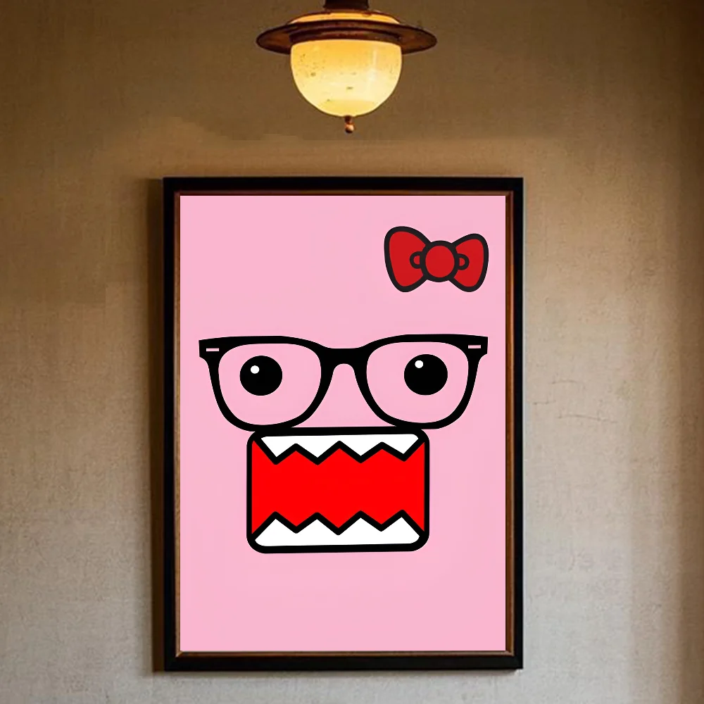 لطيف دومو كون ملصق HD الفن لزجة جدار مقاوم للماء غرفة المعيشة المنزلي غرفة نوم بار الديكور الجمالي