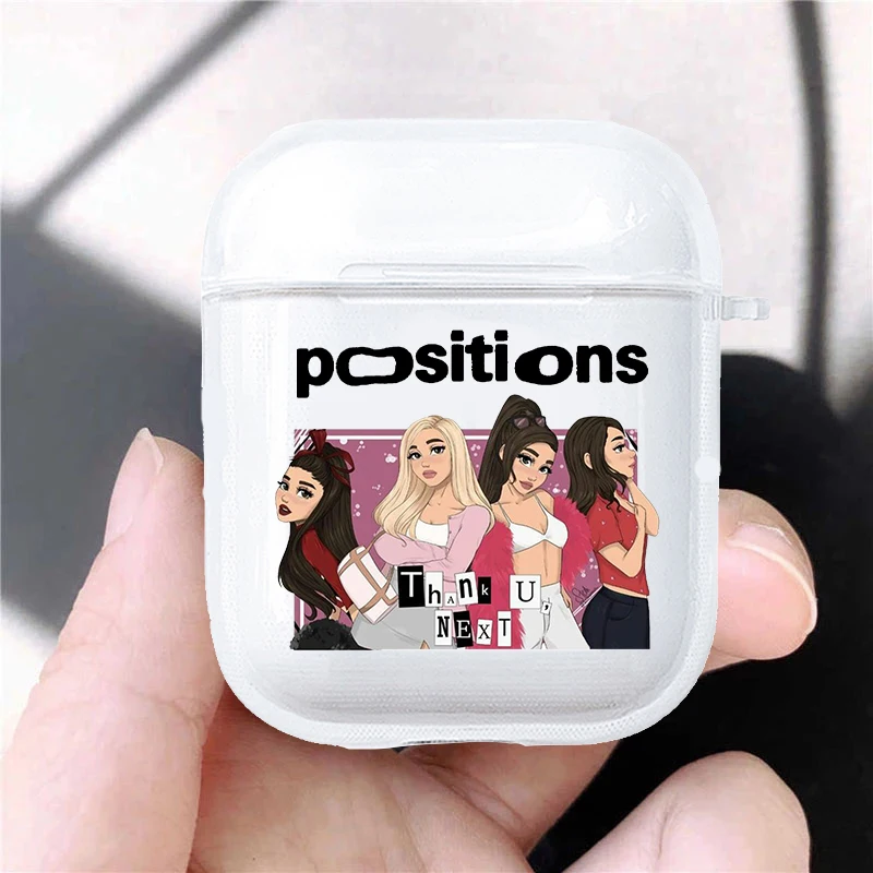 لطيف فتاة المغني الهدايا شكرا لك التالي لينة سيليكون حافظة من البولي يوريثان ل AirPods Pro3 1 2 3 4 واضح سماعة لاسلكية تعمل بالبلوتوث سماعة غطاء صندوق