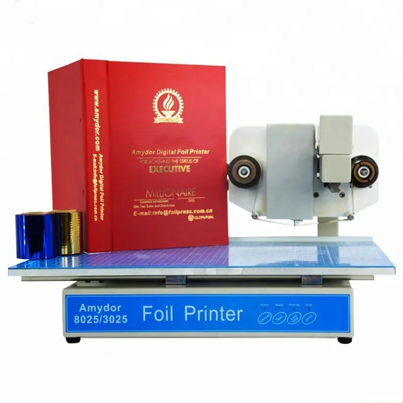 Best selling amydor 3025 digital hot foil stamping printer machine