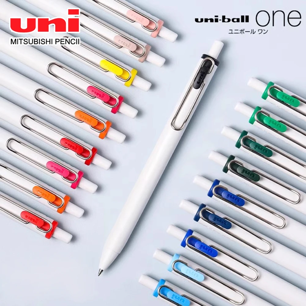 4pcs Japan UNI Gel Pen 0.38mm UMN-S Small Thick Core Uniball One Black Technology Smooth Quick Drying School Office Stationery