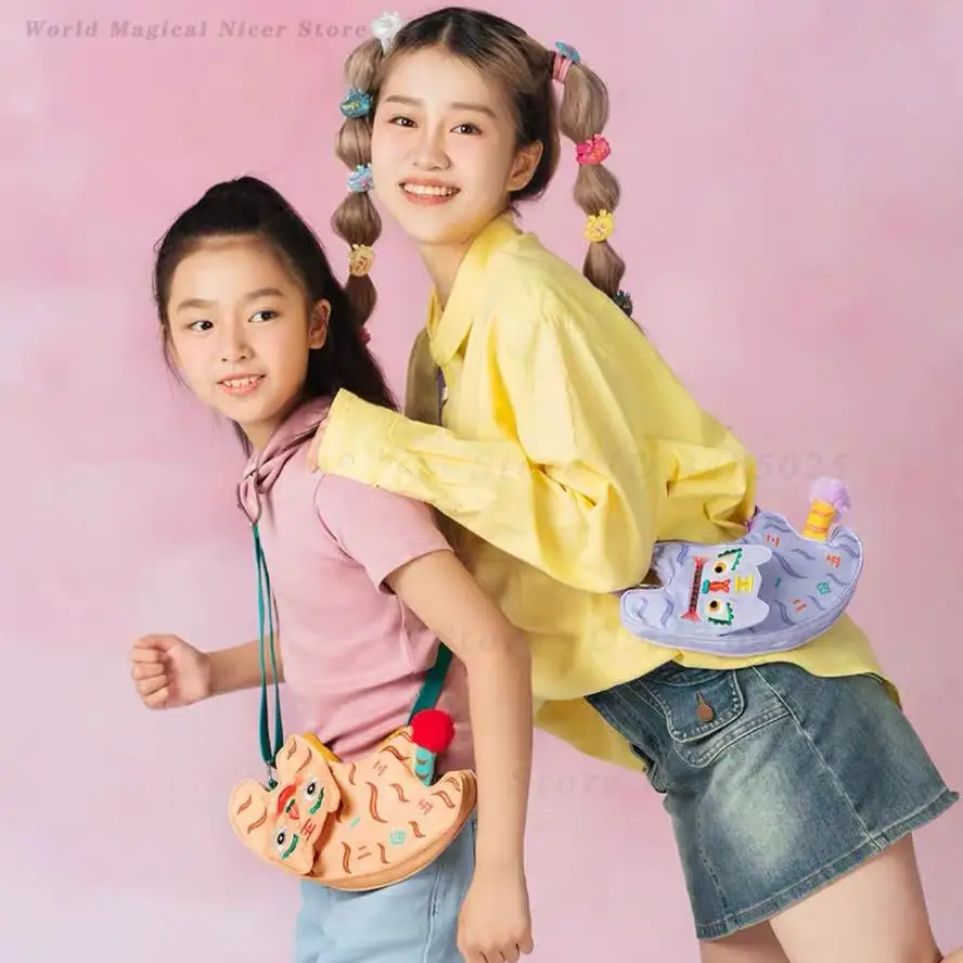 Cute Lucky Tiger Embroidered Crossbody Bag Parent-Child Matching Bag Retro Chinese Style Versatile Children Daily Shoulder Bag