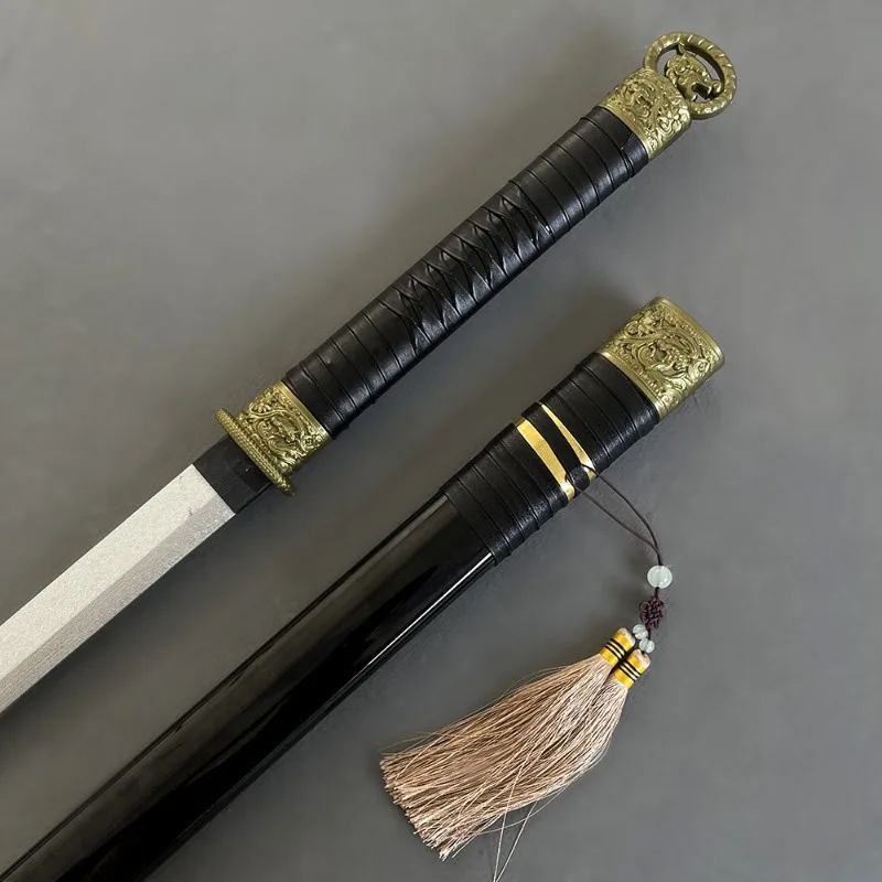 103 سنتيمتر/40.56in القرون الوسطى السيف أنيمي الأجهزة الطرفية عرض كاتانا خشبية نموذج الدعائم مع غمد تحصيل مكتب لوازم الحفلات لعبة