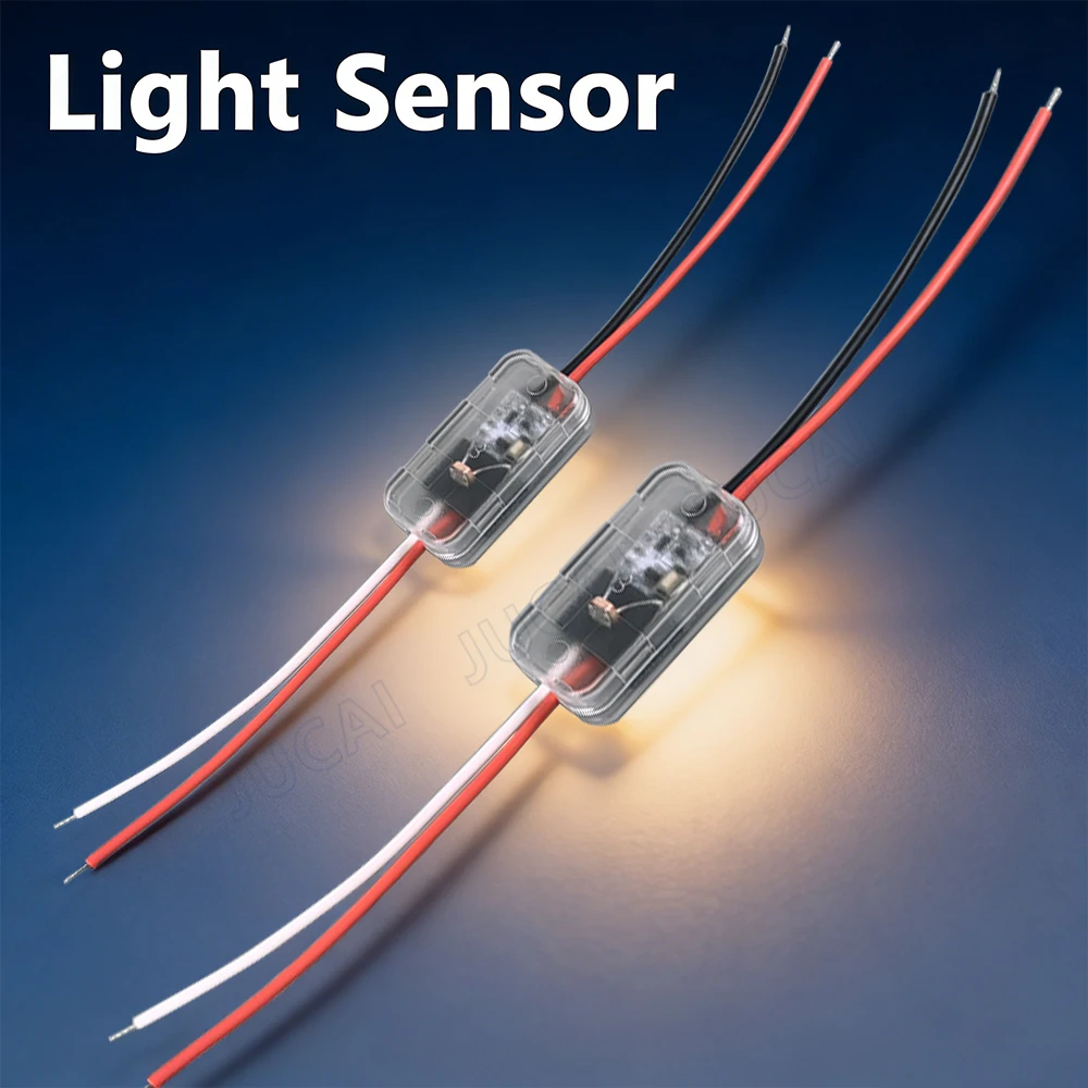 Light Sensor Switch Automatic Auto on Off Photocell Street Light Switch DC 5V 12V 24V 5A Photo Control Photoswitch Sensor