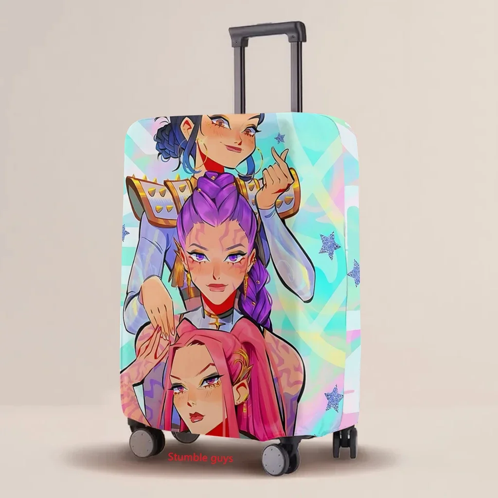 

Cartoon Luggage Cover Kpop Demon Hunters Elastic Multi-Size Protective Case Fits 20-30 Inch Travel Suitcase​