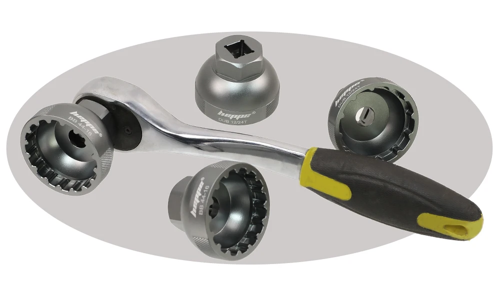 HEPPE Fahrrad Tretlager Installieren und Entfernen Werkzeug SRAM DUB Tretlagerschlüssel Fahrrad BB Reparatur Tool Kit für BBR60 GXP BB52 XT – Detail 5