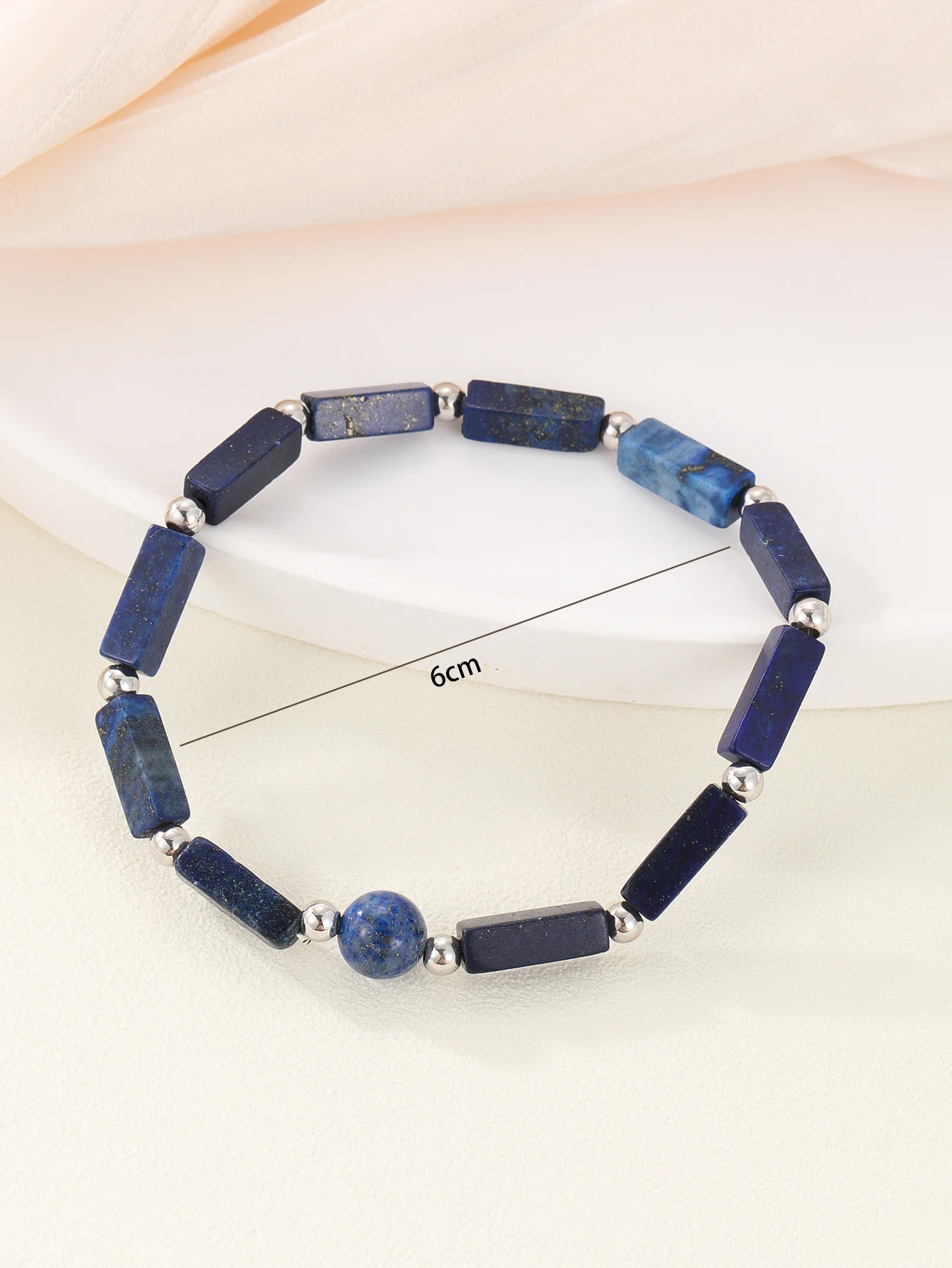 1PC Natural Gem Bracelet Crystal Bead Stone Bracelet Women's Weight Loss Bracelet Fatigue Relief Treatment Yoga