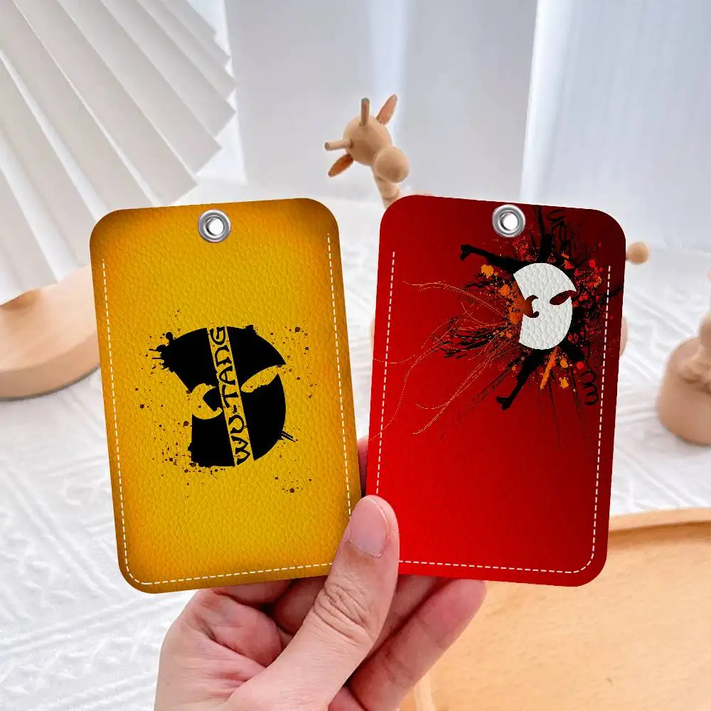 WU-T-TANG CLAN Band Office Supply Men And Women Credit Card Keyrings Student Card ID Card Holder Credential Holder Card