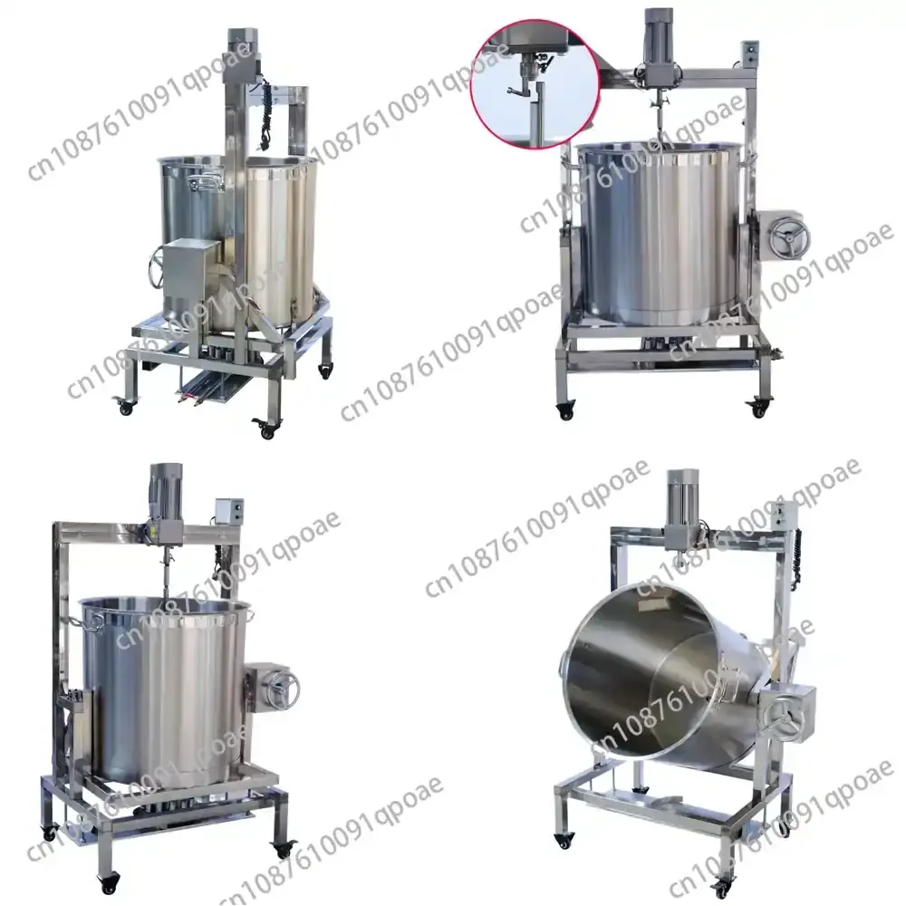 Automatic Commercial Chili Tomato Sauce Cooker Mixer for Food Processing Equipment Jam Blender for Sauce Making Machinery