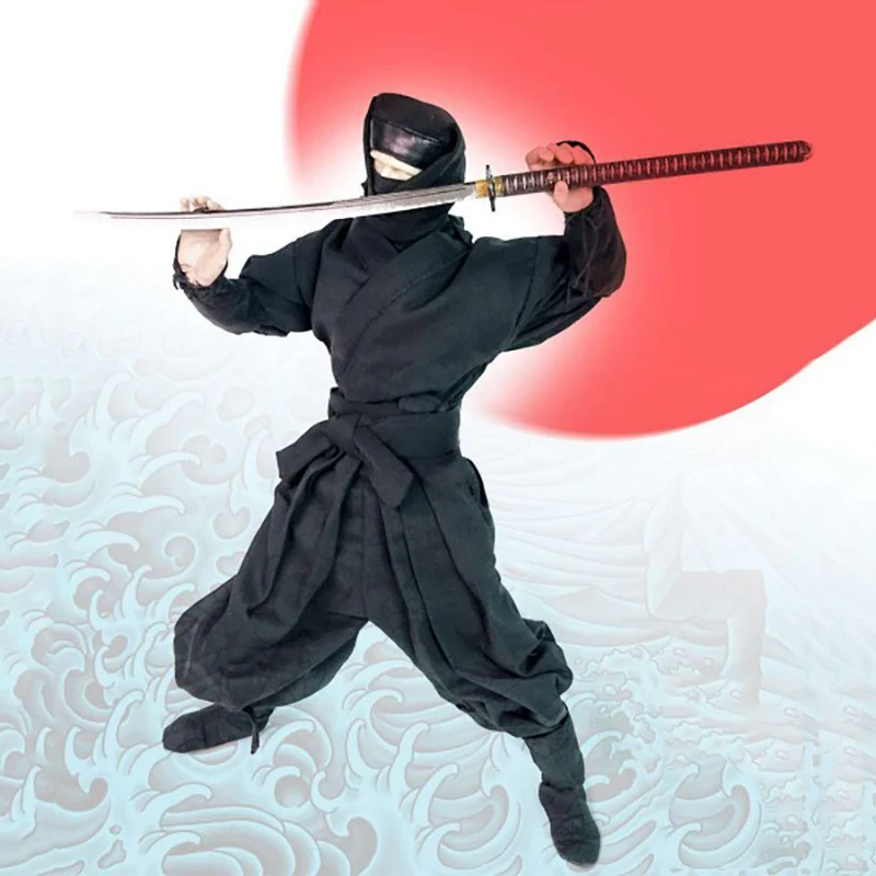 In Stock 1/6 Scale Male Soldier Multicolor Japanese Ninja Ancient Costume Clothing Model for 12 inches Moveable Figure Body