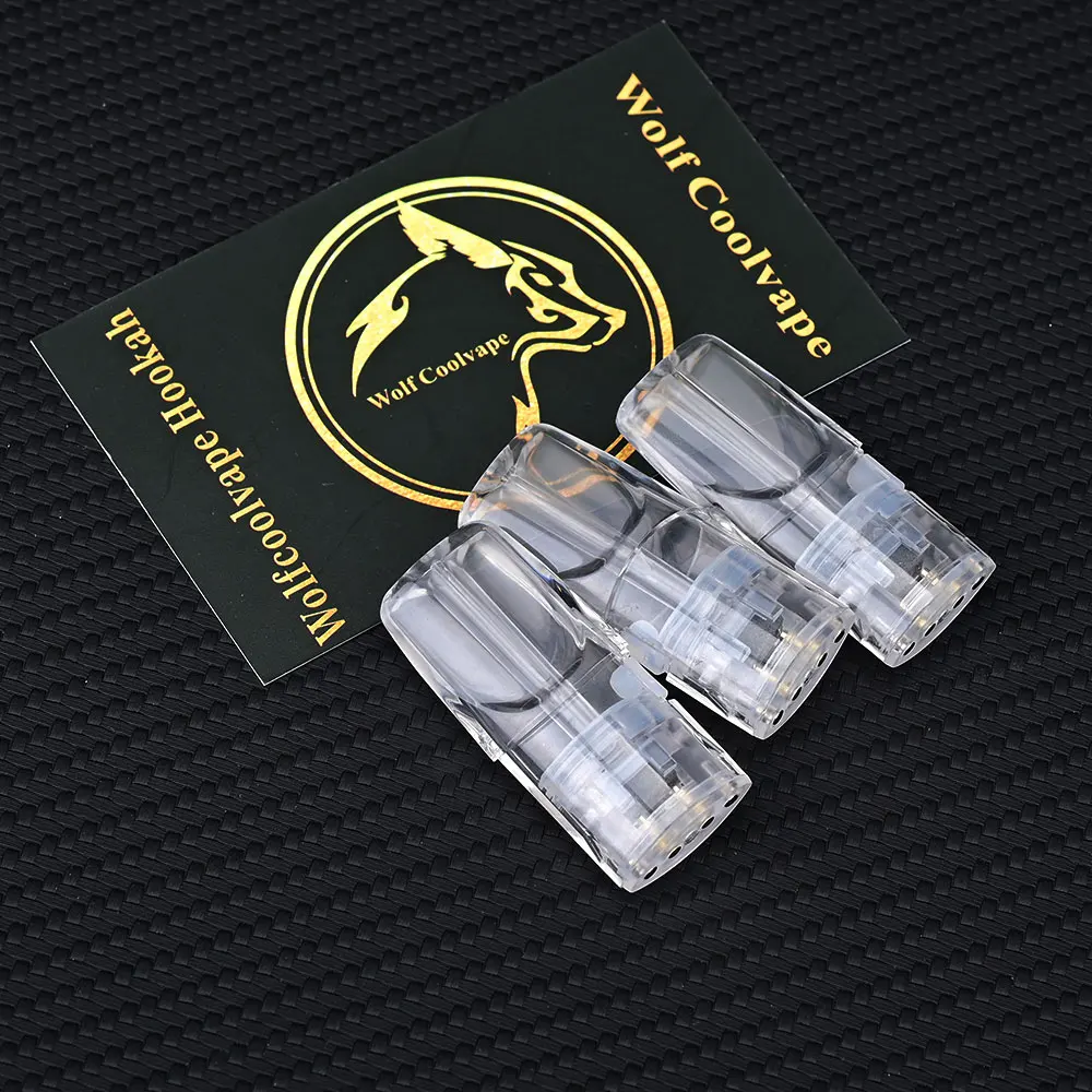 

3pcs Replacement Cartridge Wolfcoolvape Relx Classic Refillable Pods Empty 1.0 ohm 2.5ml Vape Pods Accessories