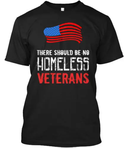 No Homeless Veterans T-Shirt Made in the USA Size S to 5XL