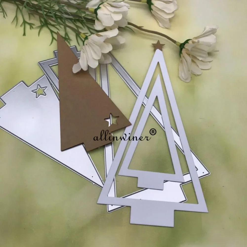 

Star Christmas tree frame Metal Cutting Dies for DIY Scrapbooking Album Paper Cards Decorative Crafts Embossing Die Cuts