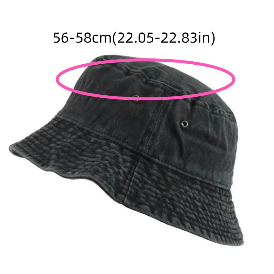 

Fashion Solid Color Washed Denim Bucket Cap Big Brimmed Teenager Sunshade Bucket Hat Hiking Climbing Fisherman Hat Unisex