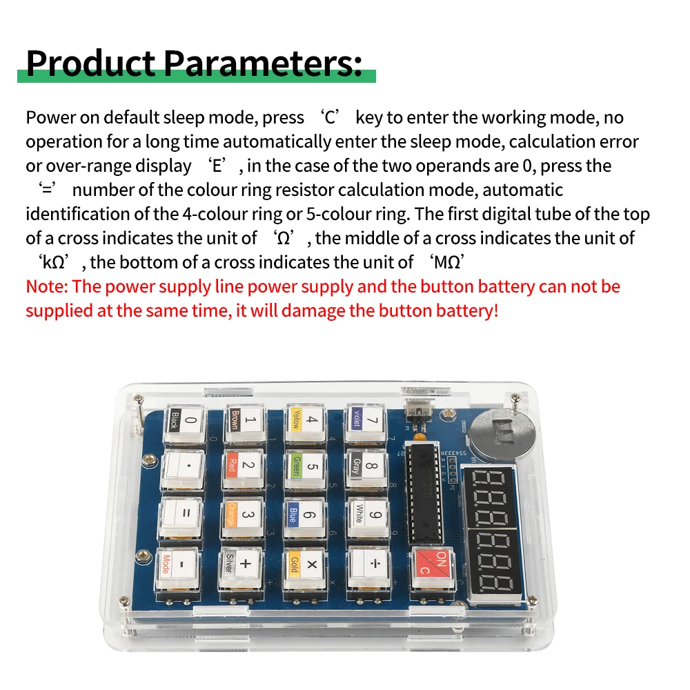 لتقوم بها بنفسك 6 أرقام LED عرض آلة حاسبة صنع عدة إلكترونية USB 5 فولت MCU لحام التدريب تجربة الممارسة لتقوم بها بنفسك مشروع لحام #4