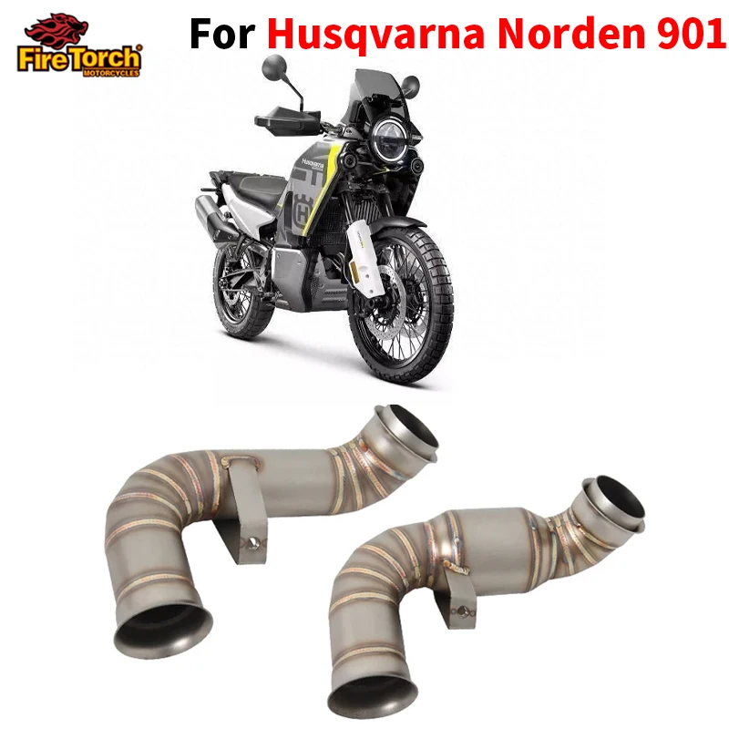 

Slip On For Husqvarna Norden 901 Motorcycle Exhaust Escape Moto Systems Stainless Steel Mid Link Pipe Connect Original Muffler