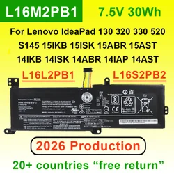 L16M2PB1 For Lenovo IdeaPad 130 320 330 520 S145 V145 15IKB 15AST 15ABR 15IKBR 14IKB Laptop Battery L16L2PB1 L16C2PB1 L16M2PB2