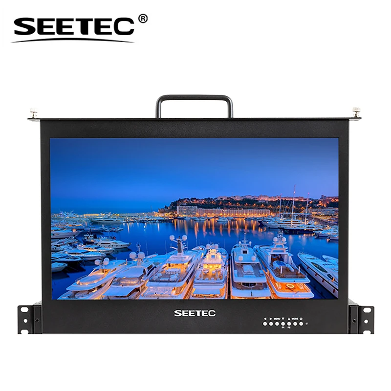 

SEETEC SC173-HSD-56 17.3 Inch 1RU Pull Out Rack Mount Monitor Full HD 1920x1080 Broadcast LCD Monitor (SDI/HDMI)