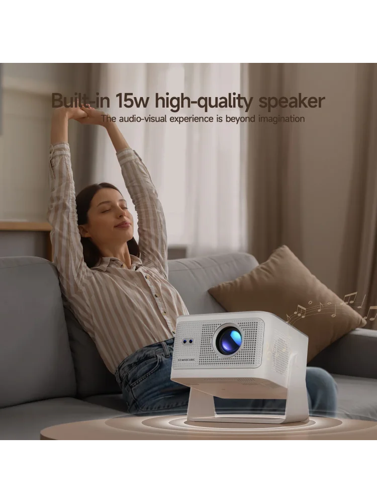 Magcubic Android 14 Autofokus HY350Max Sprachgesteuerter Projektor Native 1080P Unterstützt 8K Mit Wifi6 BT5.4 2+16G Film Outdoor