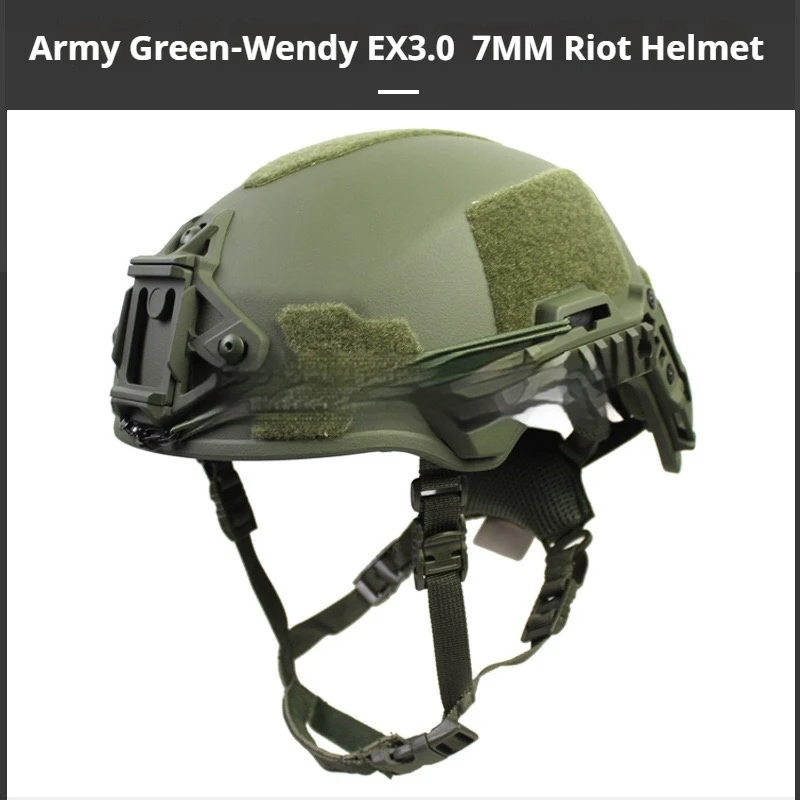 Casco Wendy 3.0 Casco balistico di sicurezza per pistola ad aria compressa tattico addensato Attrezzatura per casco da ciclismo sportivo da caccia all'aperto regolabile
