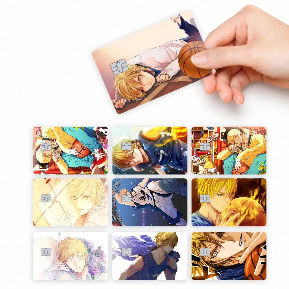 Anime Character Ryota Kise  4pcs Credit Card Skin Stickers Suitable for Bank Debit Subway Bus Transit Pass Decorative Cover