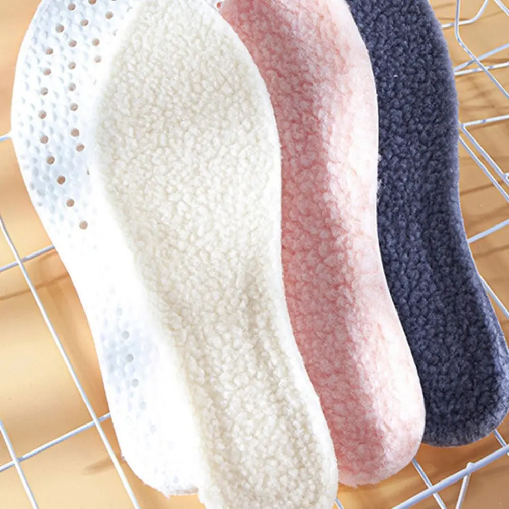 

Подарочные толстые высокоэластичные дышащие сапоги унисекс из овечьей шерсти, подушечки для ботинок унисекс, термостельки, сохраняющие тепло стельки, спортивные стельки