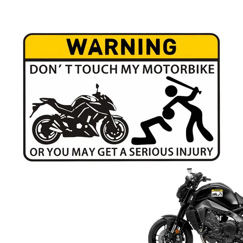 1pc Reflective Motorcycle Motorbike Scooter Warning Car Stickers Don't Touch My Moto Decorative Decals for Ducati Scrambler