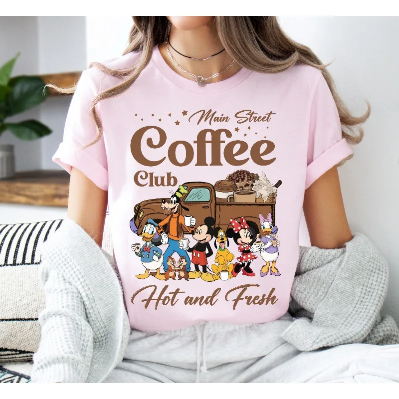 قمصان ميكي وأصدقائه تبخير جديدة في نادي القهوة في شارع ديزني، قمصان ديزني كل لدغة هي ماجيك لمحبي القهوة #6