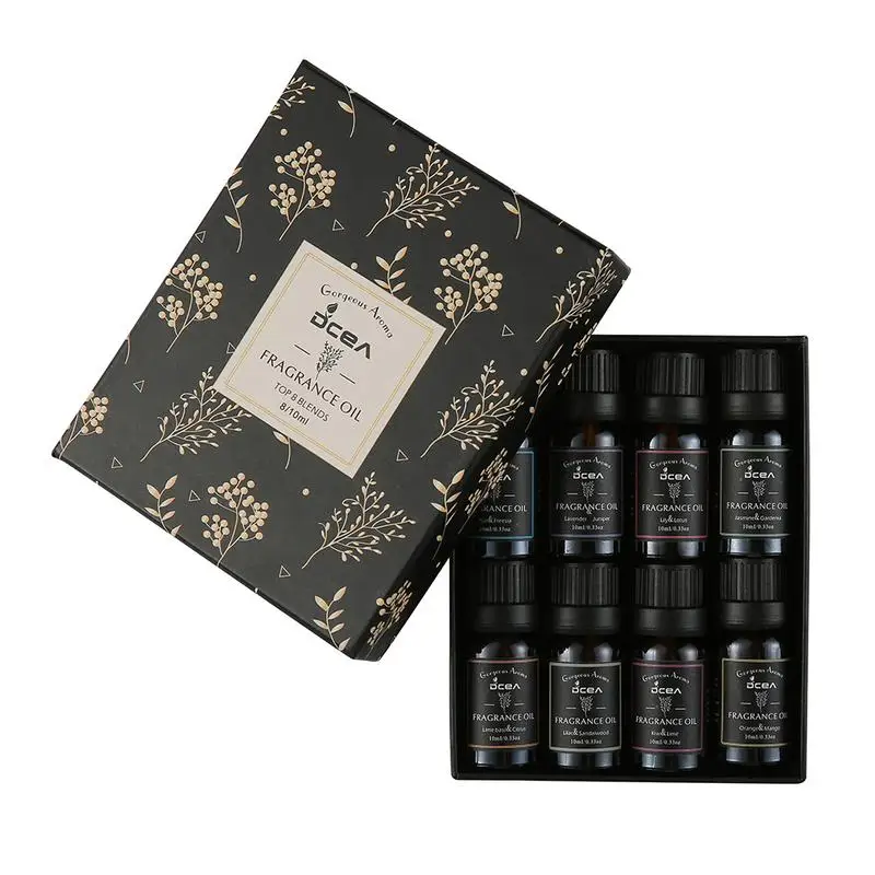 Kit di pezzi Set regalo di oli essenziali naturali puri eucalipto lavanda menta limone bergamotto Tea Tree purificare l\'olio aromatico del diffusore