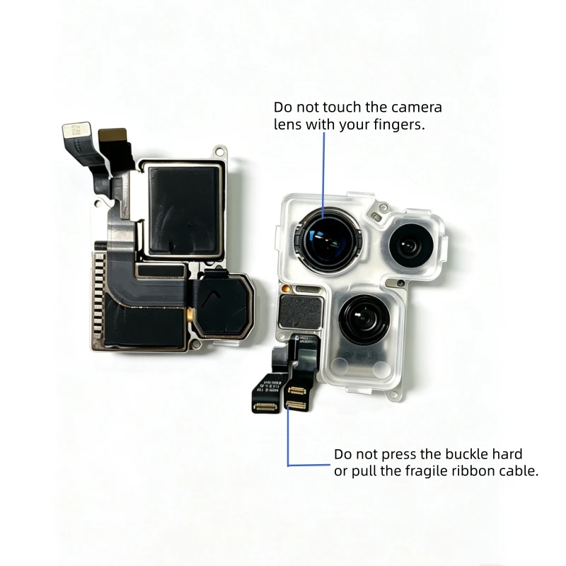Fully Tested Rear Camera With Flex Cable for iPhone 11 12 13 14 15 16 17 Pro Max 12/13 Mini Back Camera Replacement Part image 4