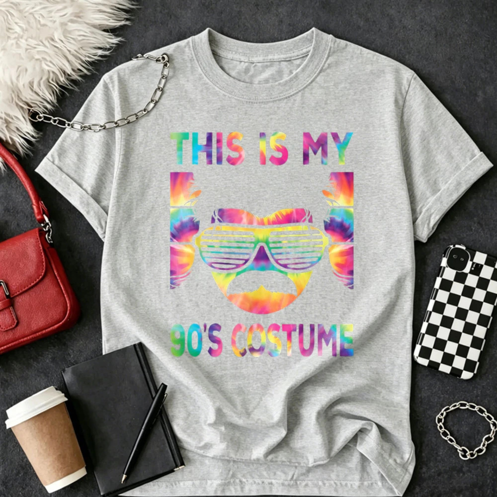 This Is My 90's Costume Men 1990s 90s Outfit Disco Party T-Shirt Harajuku Graphic T Shirts Y2k Top Gothic Shirts for Women Tees