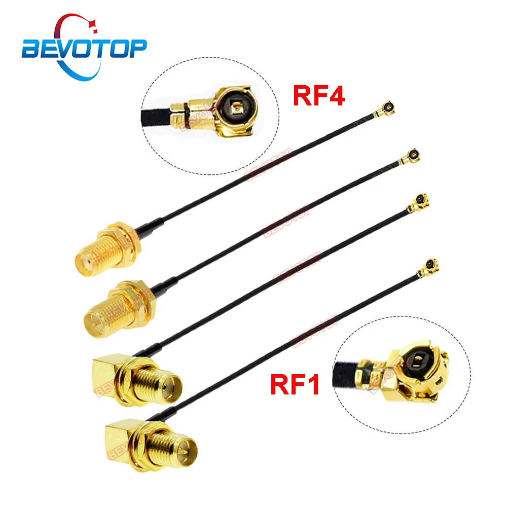 1szt Zworka SMA do IPX 1./4 generacji RF1/RF4 żeńskie gniazdo do SMA/RP-SMA żeński kabel antenowy WIFI RF1.13 Przedłużacz pigtail