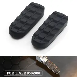 Motorcycle Black Rear Footrest Footpegs Foot Pegs Rubber Covers For Triumph SCRAMBLER 1200 XC XE TIGER 850 900 1200