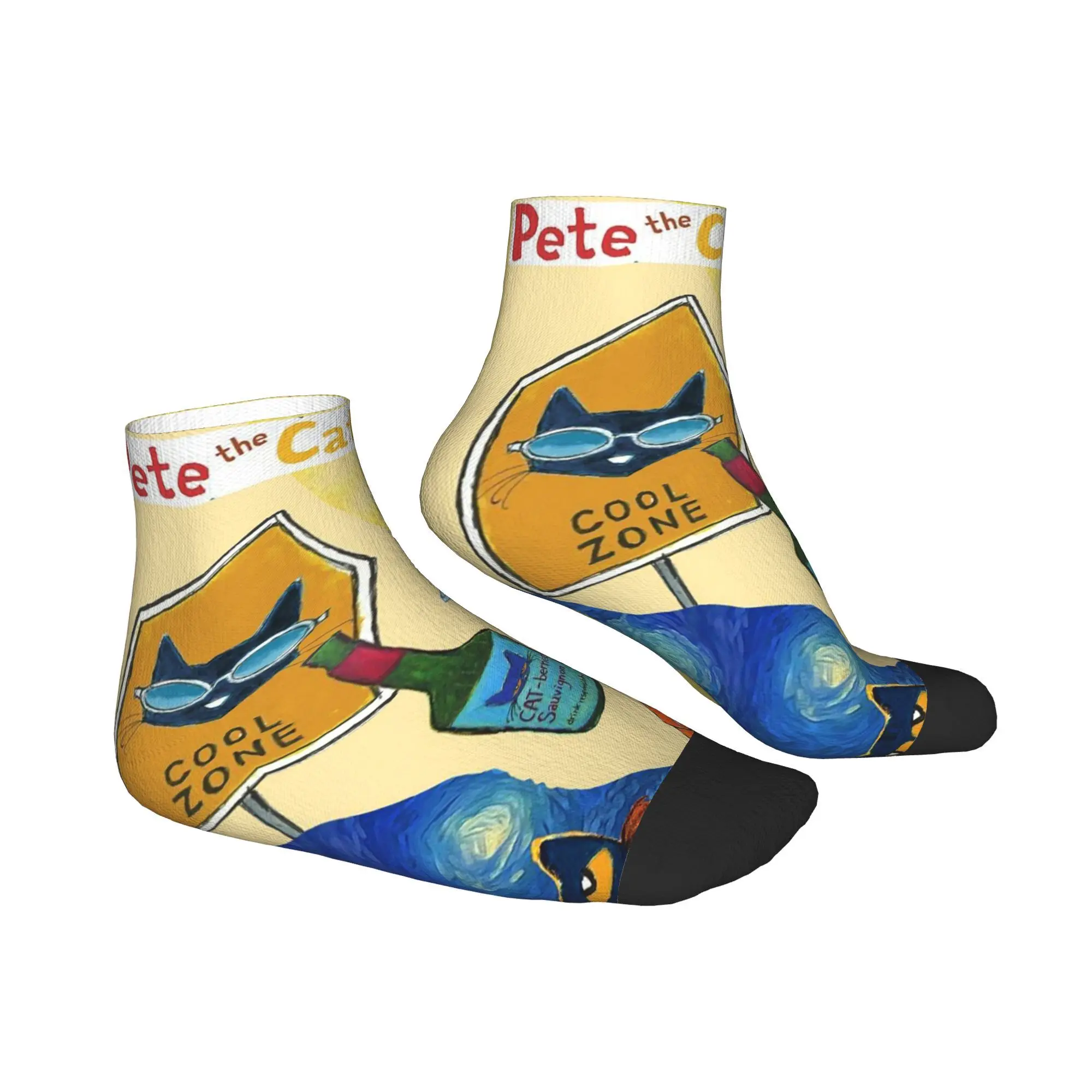 Calcetines Pete The Cat Harajuku Medias de alta calidad Calcetines para todas las estaciones Accesorios para regalos unisex