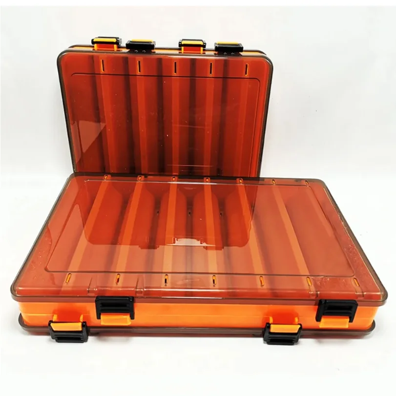

Double Sided Portable Lure Hook Boxes Compartment Fishing Tackle Box Lure Baits Container Storage Case Fishing Gear Accessories