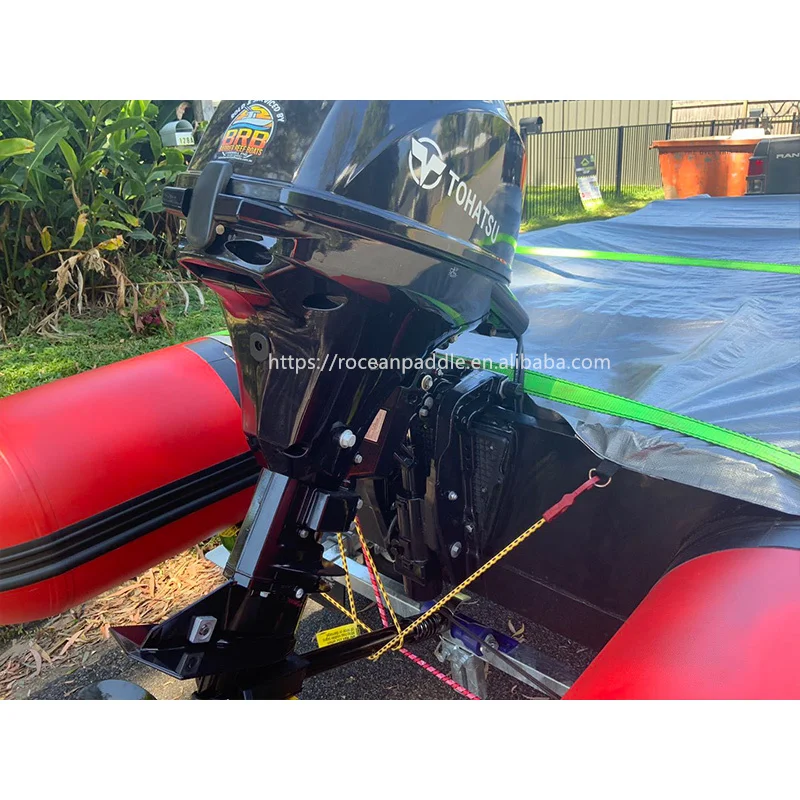 ThunderCat Powerboat Racing Inflatable Boat Air Floor Inflatable Catamaran With Canopy