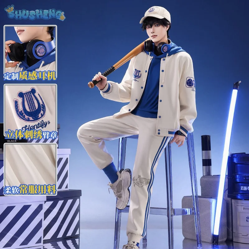 

Identity Ⅴ Naib Subedar Mercenary OPH Esports Cosplay Costume Duck cap baseball jersey headphone prop Halloween casual Man set
