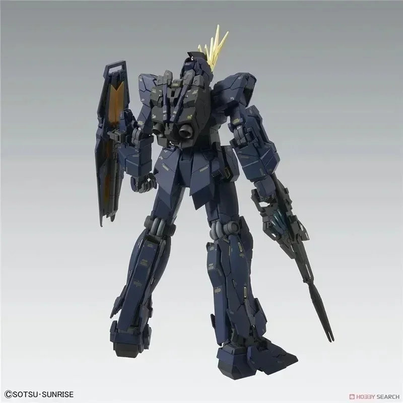 Bandai – figurine originale Gundam MG 1/100, licorne Gundam 02 BANSHEE Ver.Ka, assemblage, modèle d'action, jouet de Collection, cadeau, en Stock
