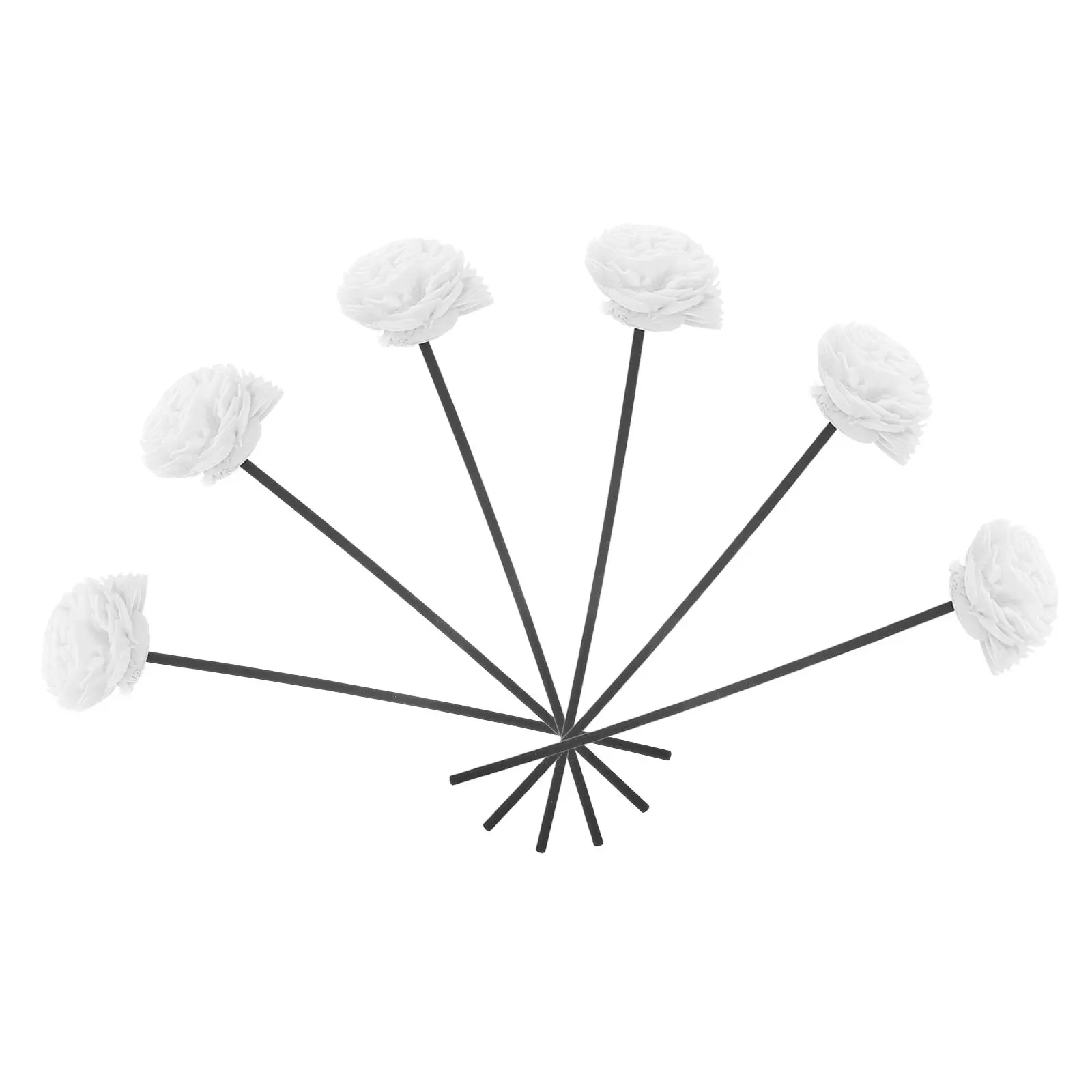

6Pcs Essential Oil Diffuser Sticks Aromatherapy Fiber Flower Diffuser Reeds Natural Scent Sticks for Home Office Room