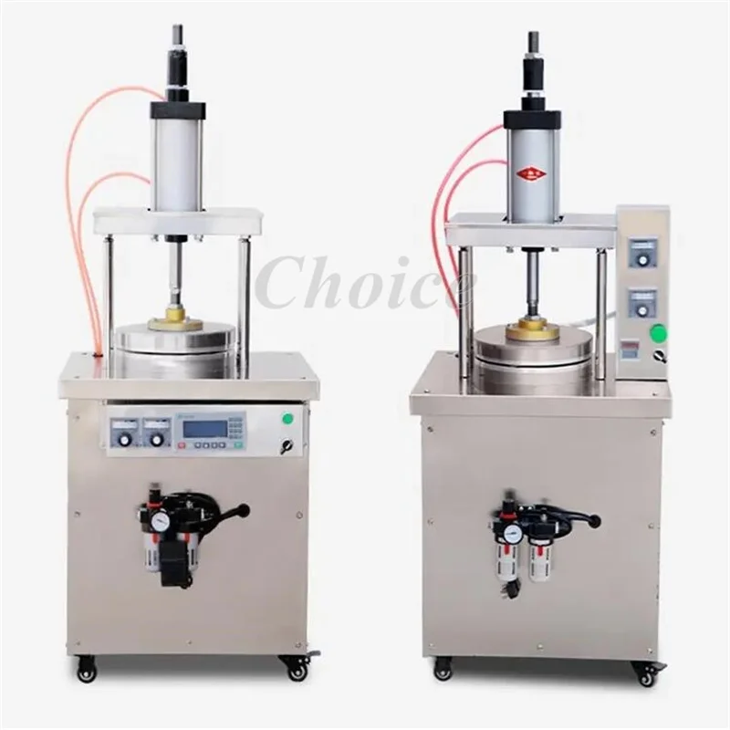 Pneumatic Dough Press Machine Roti Chapati Flat Pancake Tortilla Making Machine with Different Pan size For Sale From China