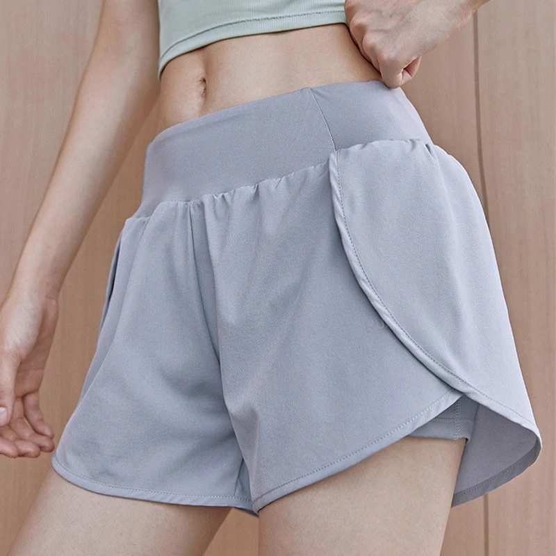 Yoga Shorts for Women Summer Fitness Shorts Biker Workout Running Sports Shorts Quick Drying Sportwear With Pocket