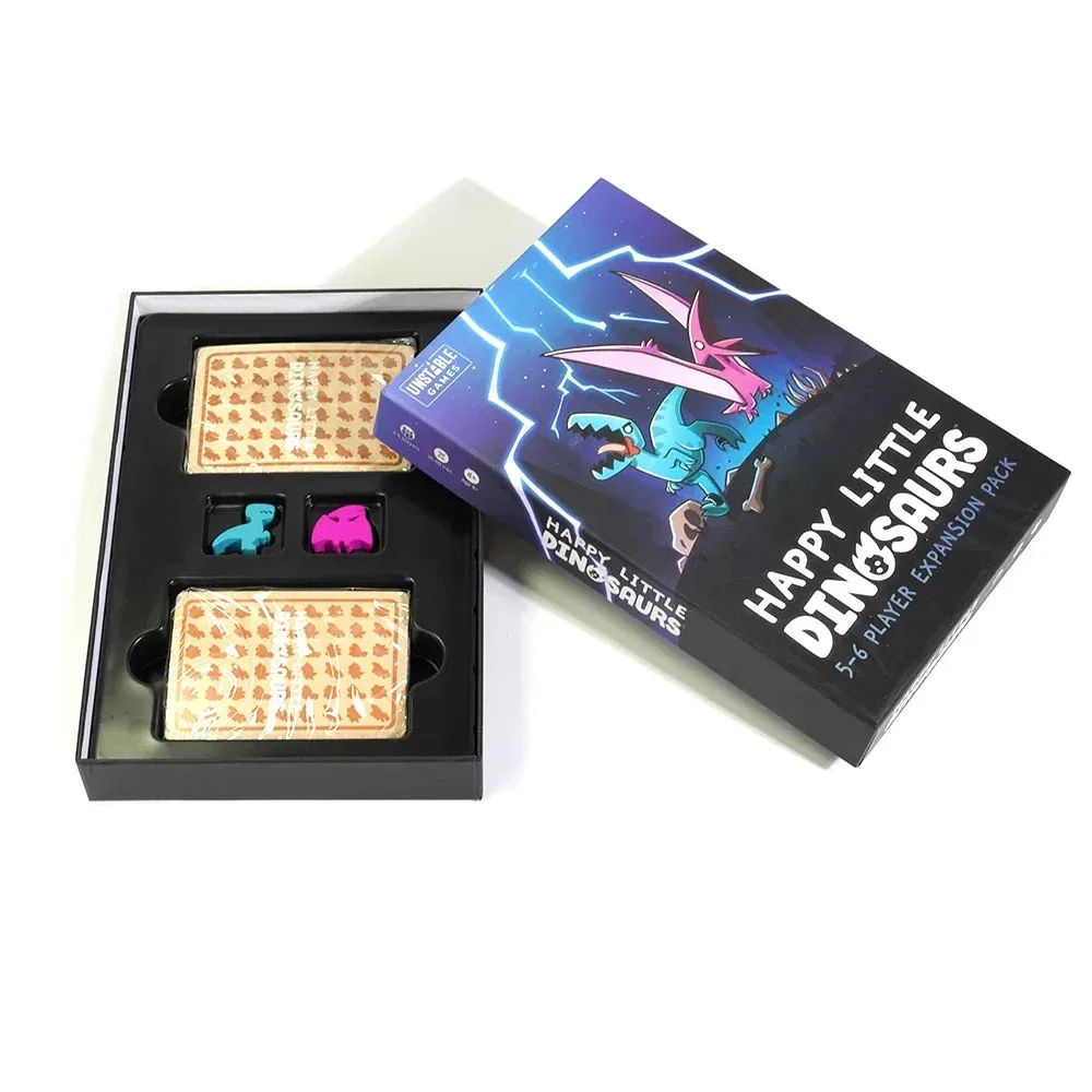 Happy Little Dinosaurs English Unicorn Chess and Card Strategy Hazards Board Game Cards