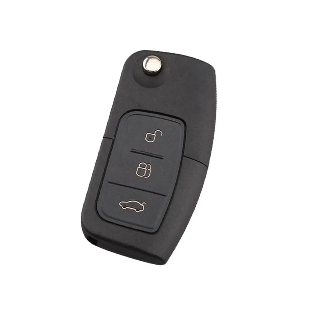 3 BTN Flip Folding Remote Key Fob Case Shell for Focus Fiesta C