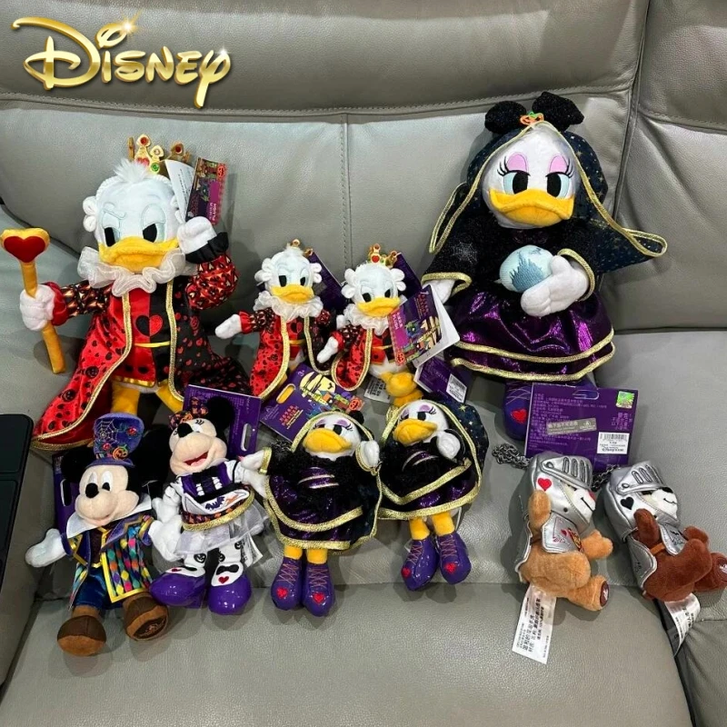 2024 Genuine Disney Halloween Mickey And Friends Series Anime Figure Chip&Dale Minnie Mickey Donald Duck Daisy Plush Toy Gifts