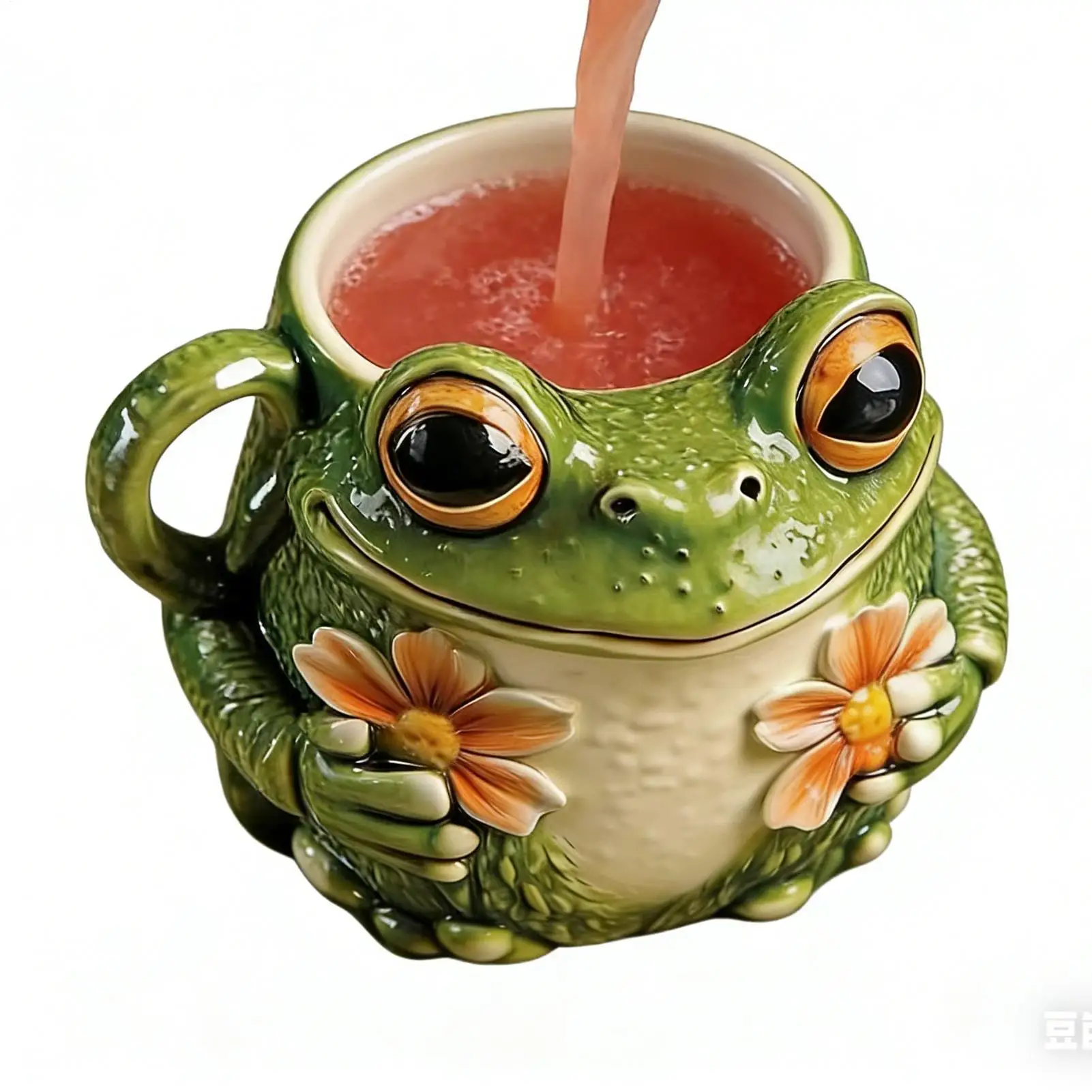 Frog Mug Resin Cute Funny Novelty Teacup Coffee Mug Decoration Ideal gift Fun drinking utensils for home Outdoor Camping Hiking