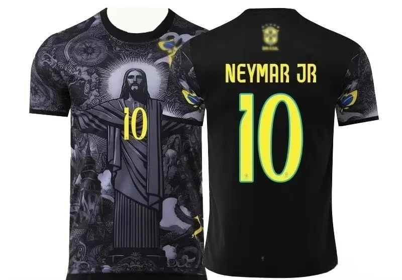 

25 New Brazilian Jesus Redeemer 3D Print Football Training T-Shirt Quick Dry Breathable Special Edition Sports Short Sleeve Top