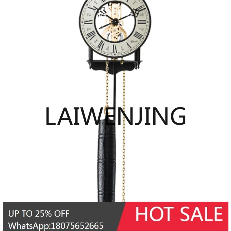 RWJ Simple Movement Single Weight Hammer Swing Time Signal Clock Household Decorative Clock
