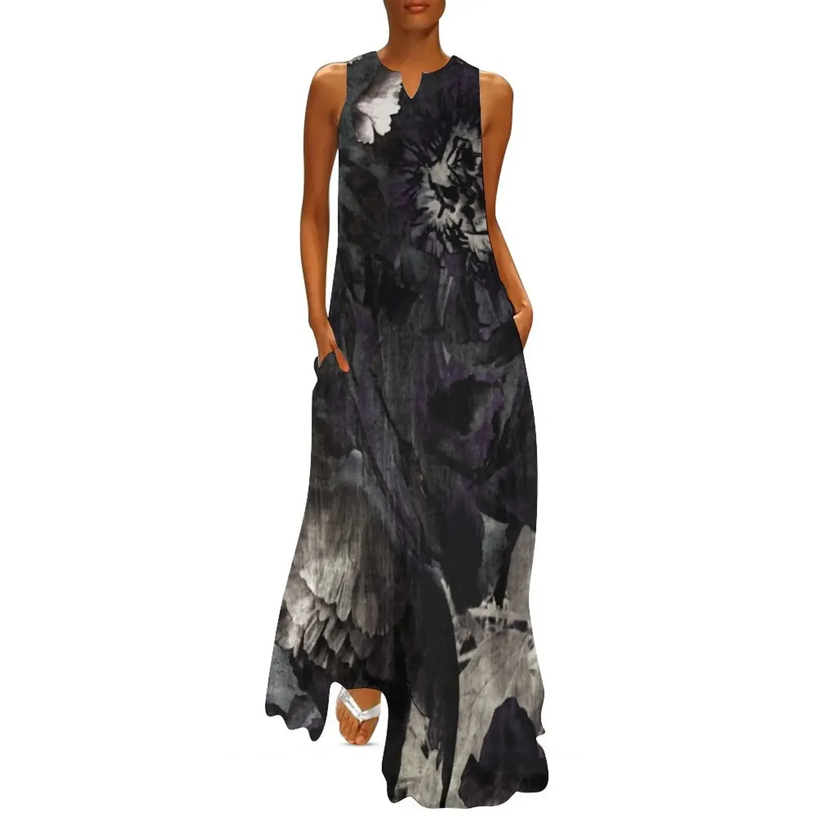 

goth peony Long Dress sexy dress for women sexy short dresses daring Women's skirt Dress