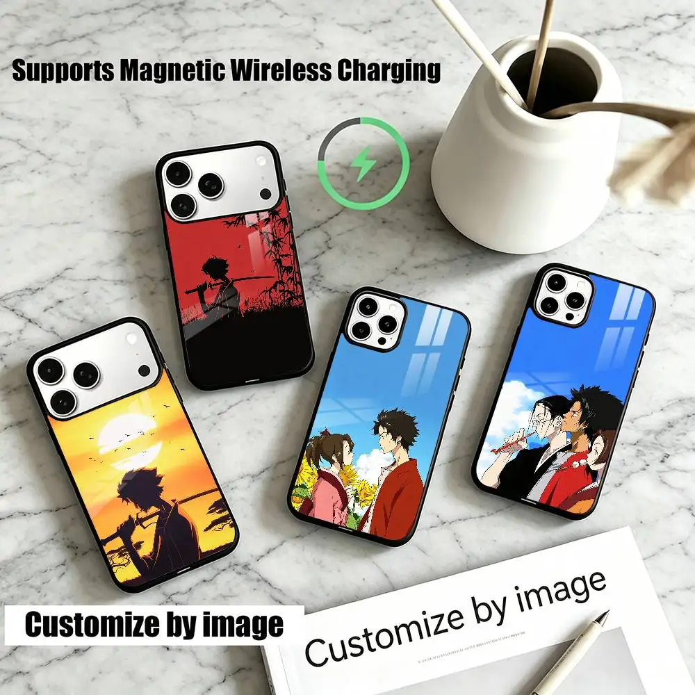 Anime Samurai C-Champloos  Phone Case For iPhone18,17,16,15,14,13Plus,Pro Allows magnetic wireless charging