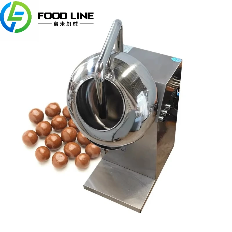 Small Chocolate Nut Coating Machine Automatic Chocolate Coating Pan