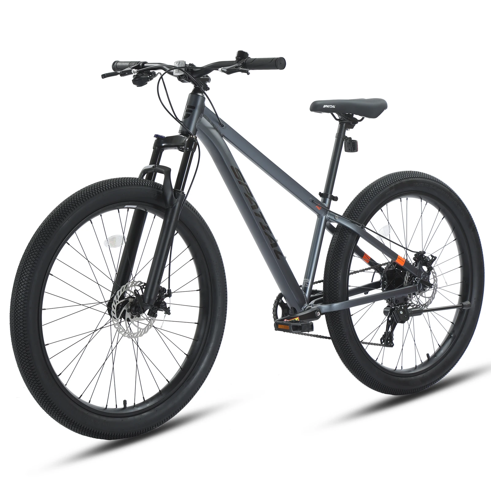 

SPATIAL 27.5" Fat Tire Mountain Bike 9-Speed Front Suspension & Disc Brakes Off-Road Cycling Bicycle
